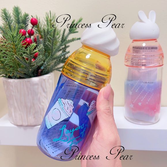 Starbucks 2020 Mid-Autumn Cute Rabbit Head Cold Cup and Japan whip cream - Picture 5 of 9